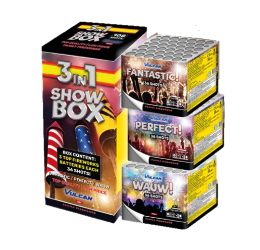 Vulcan 3 in 1 showbox