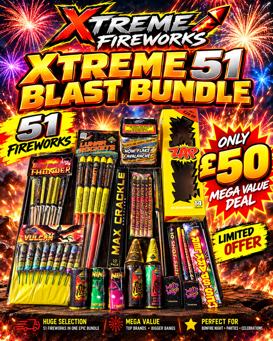 Xtreme blast bundle £50