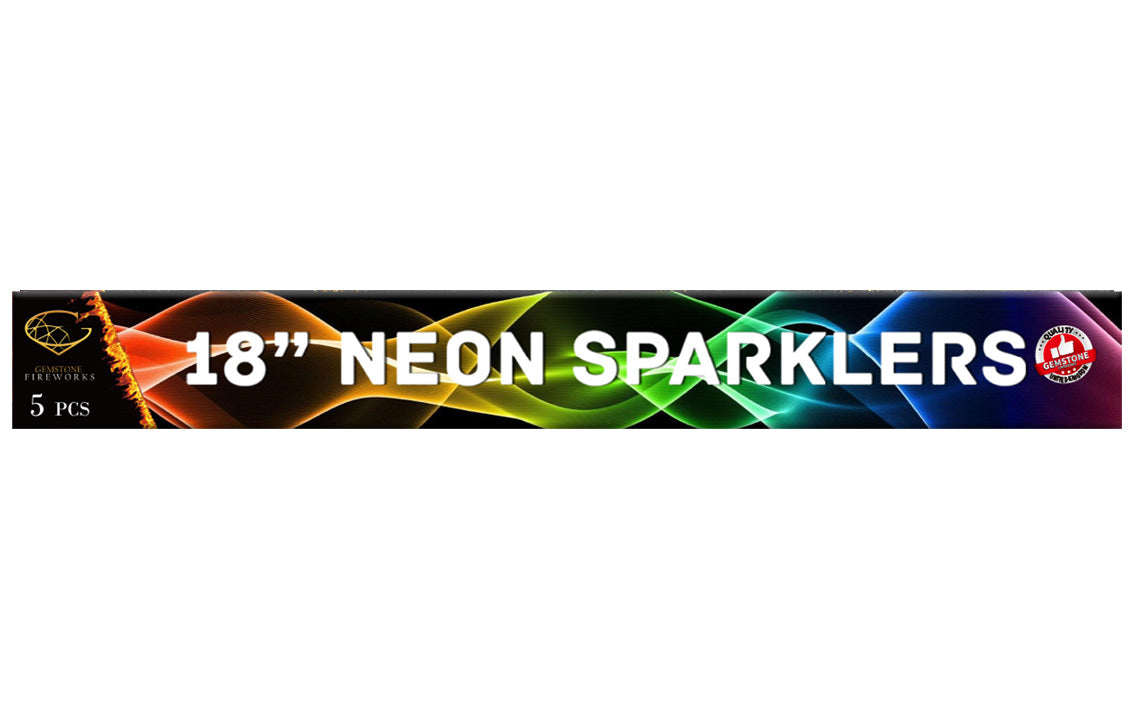 18” neon sparklers