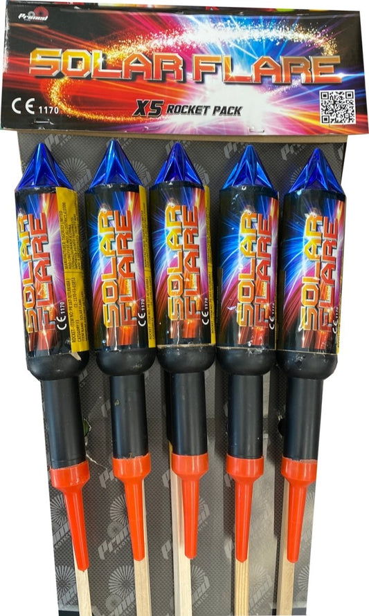 Solar flare rockets